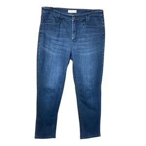 J. Jill Blue Slim Ankle Jeans Smooth Fit Stretch Denim Womens Size 10